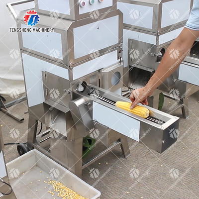 Activity Bearing Wheel Sweet Corn Thresher , Electric Corn Sheller Machine