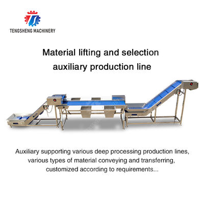 Material lifting and selection auxiliary production line Orange Vegetable Leaves Vegetables sward beans  soybeans  green beans  chickpeas beans  red beans  mung beans  green peas beans Potato
