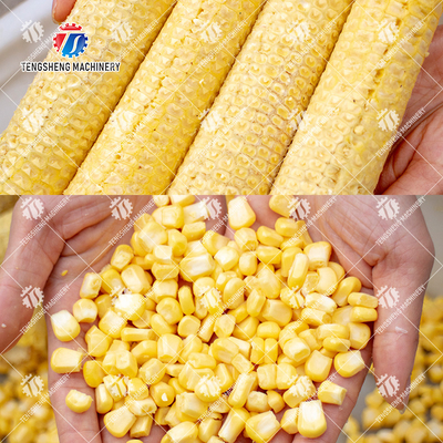 Tengsheng Corn Thresher Machine Sweet Corn Adjustable Threshing Depth Electric